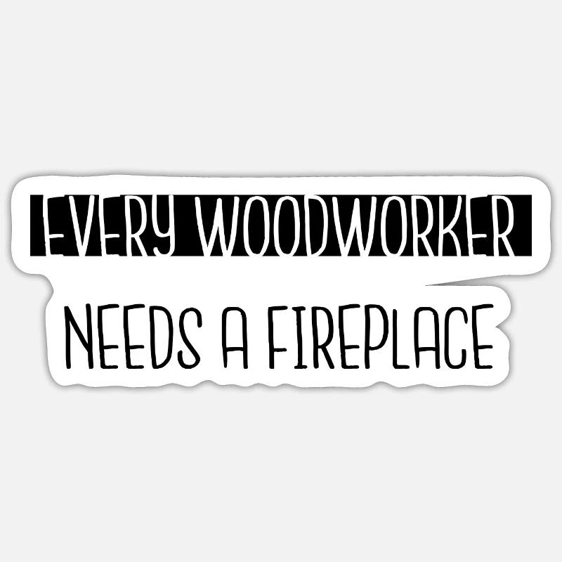 funny craftsmen design present idea Sticker size S (10 x 10 cm)