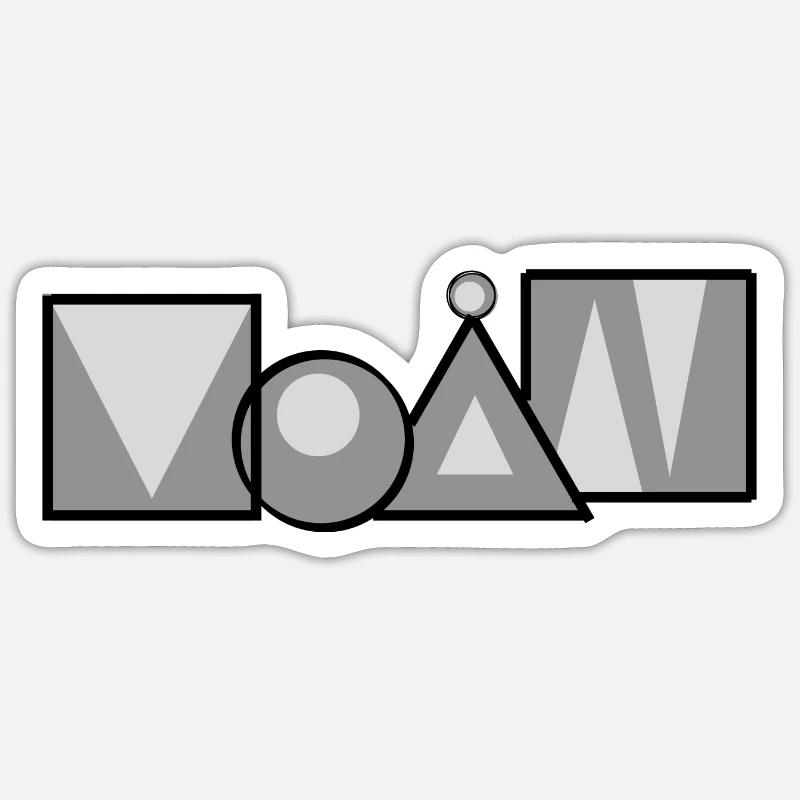 moin - Sticker Größe S (10 x 10 cm) - Mattweiß