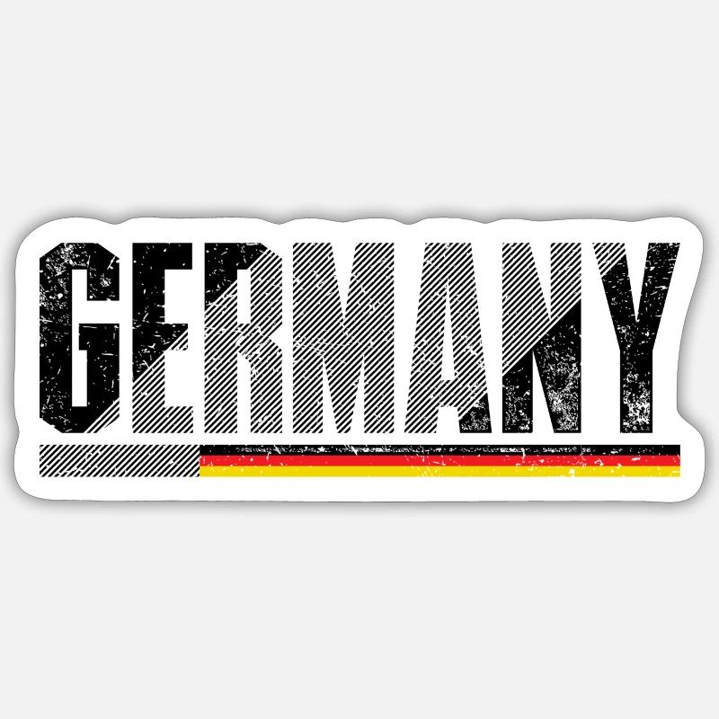 Germany flag Sticker size S (10 x 10 cm)