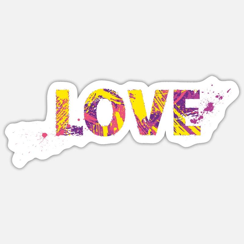 Amour Sticker taille S (10 x 10 cm)
