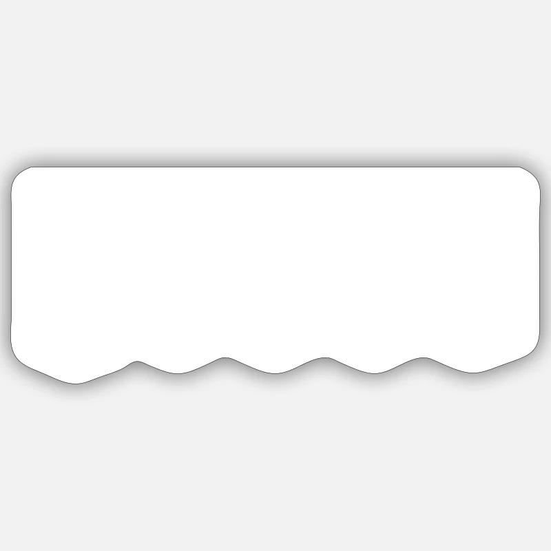 Tee shirt stunt - Sticker taille S (10 x 10 cm) - blanc mat