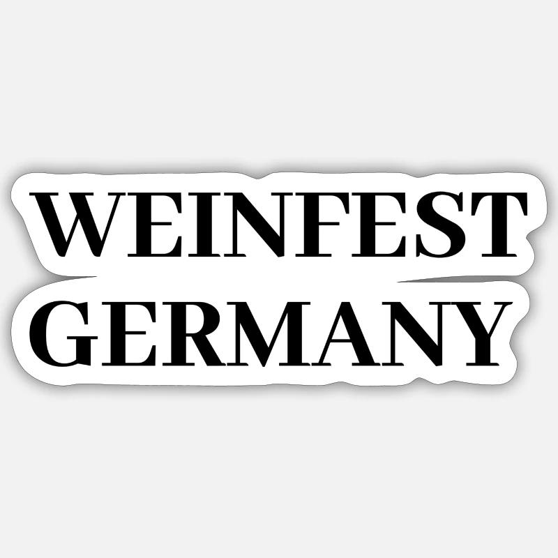 Weinfest germany Sticker Größe S (10 x 10 cm)