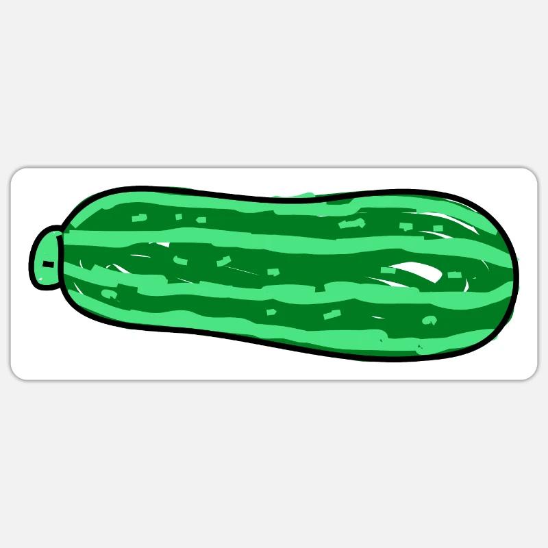 Marrow Vegetable Doodle - Sticker size S (10 x 10 cm) - white matte