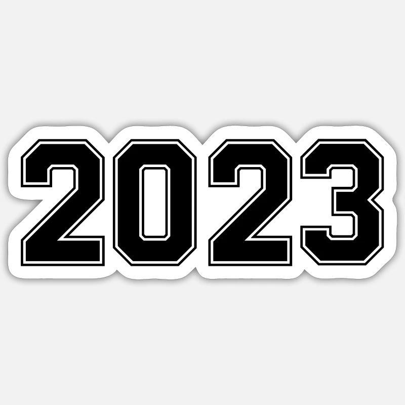 2023 - Sticker taille S (10 x 10 cm) - blanc mat
