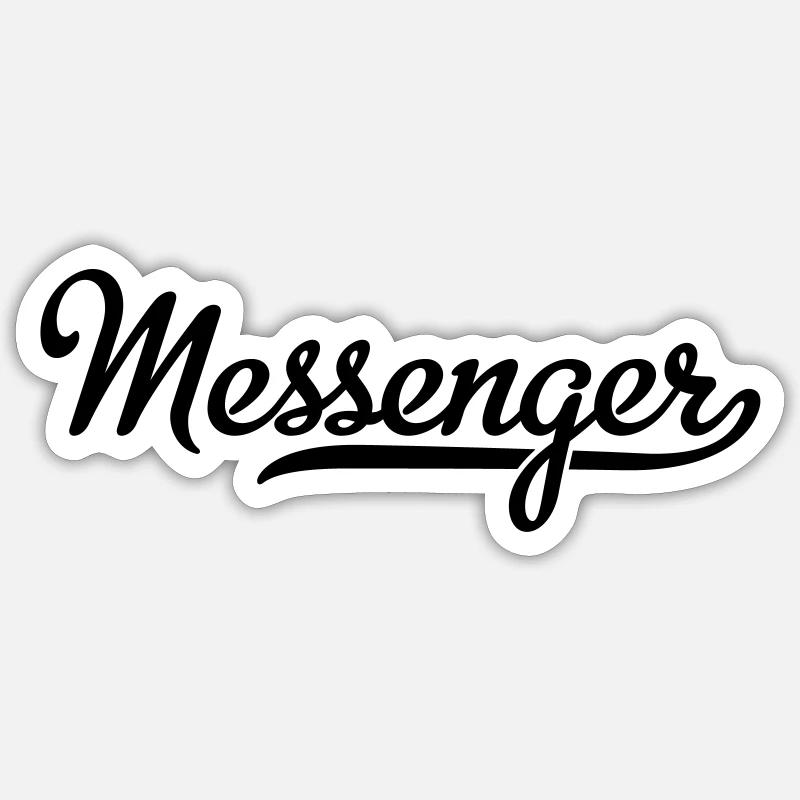 Bicycle courier - Sticker size S (10 x 10 cm) - white matte