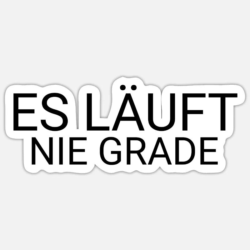 Läuft nicht - Sticker Größe S (10 x 10 cm) - Mattweiß