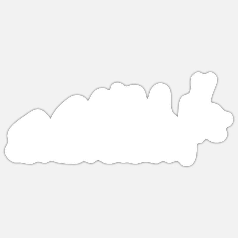 climbing - Sticker Größe S (10 x 10 cm) - Mattweiß