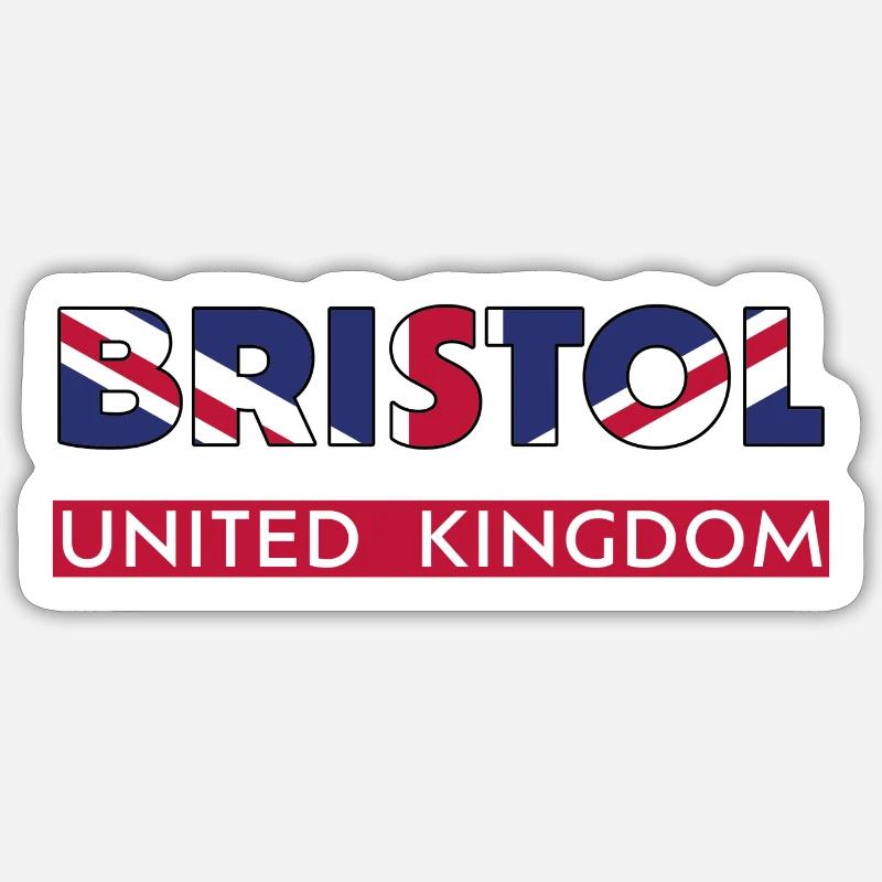 Bristol Royaume-Uni Sticker taille S (10 x 10 cm)