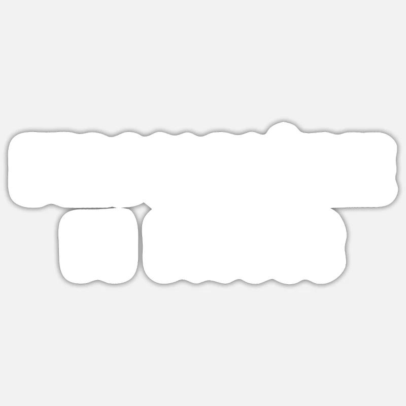 hypoglycémie de bisous Sticker taille S (10 x 10 cm)