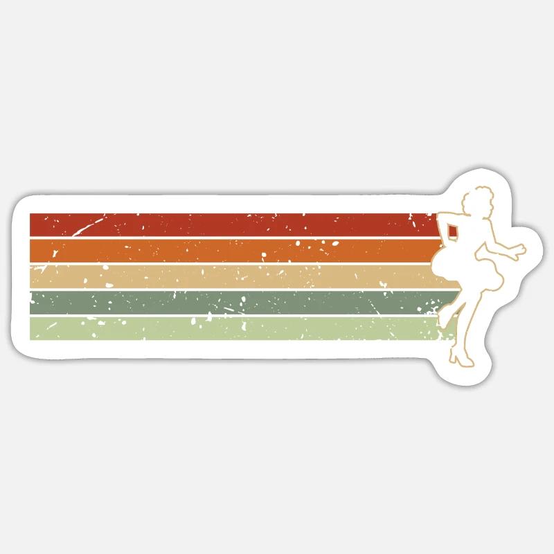 Samba - Sticker Größe S (10 x 10 cm) - Mattweiß