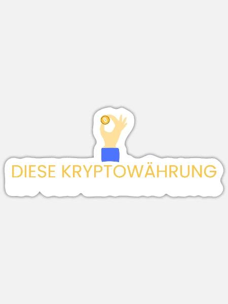 diese Krypto=nächstes Level - Sticker Größe S (10 x 10 cm) - Mattweiß