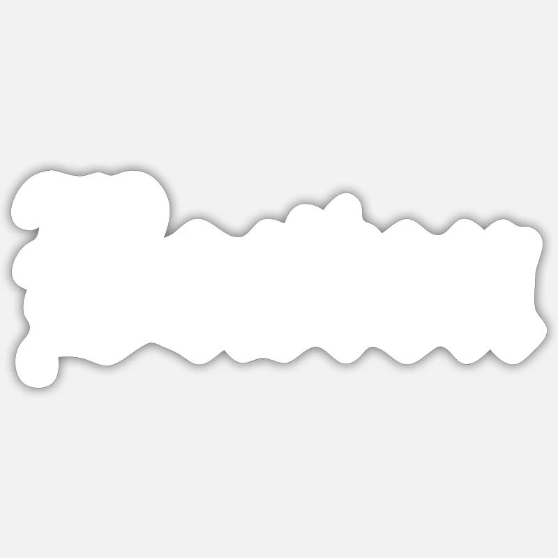 Boston - Sticker taille S (10 x 10 cm) - blanc mat