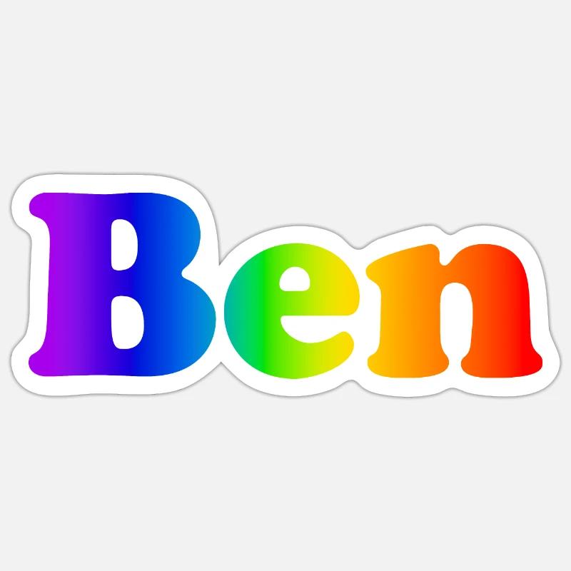 Ben Sticker Größe S (10 x 10 cm)