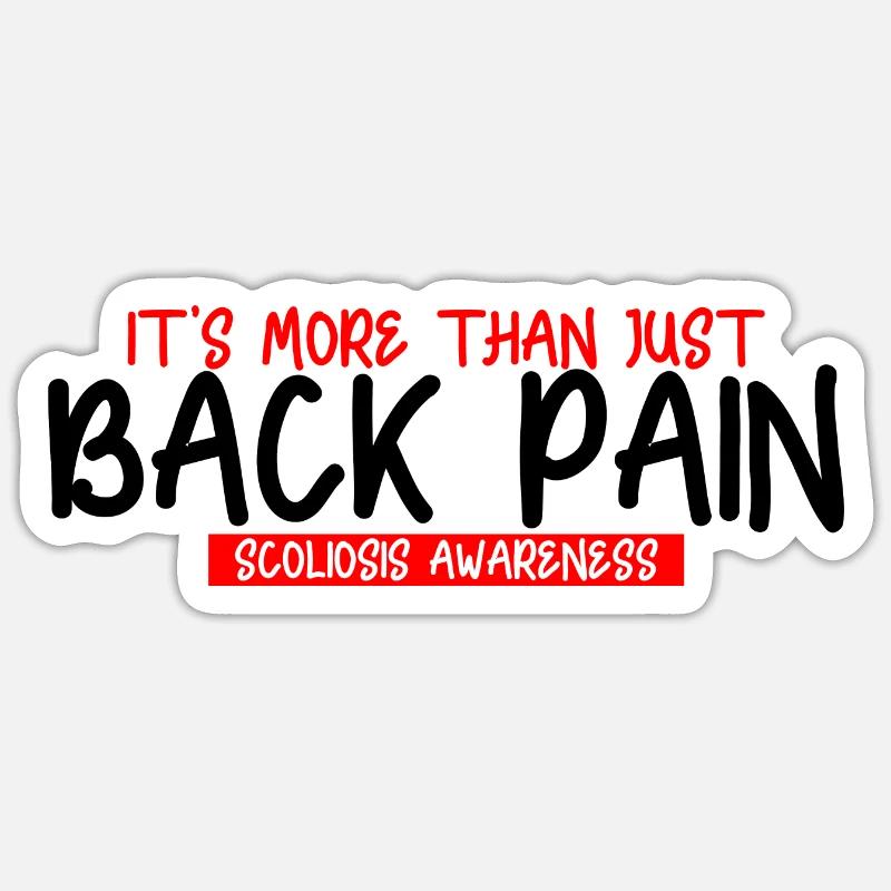 C’est plus que des maux de dos, une conscience de la scoliose3 Sticker taille S (10 x 10 cm)