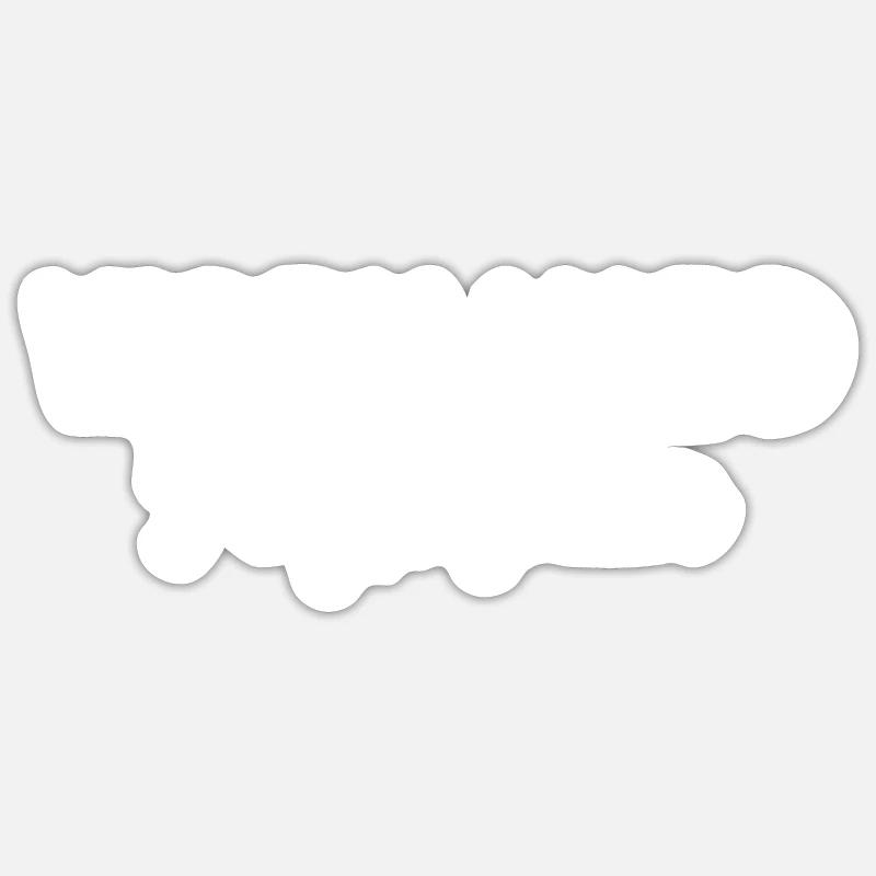 Work hard, play harder, clean text Sticker size S (10 x 10 cm)