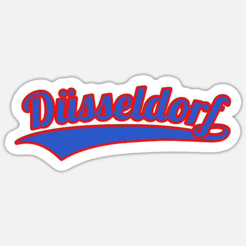 Collège de Düsseldorf - Sticker taille S (10 x 10 cm) - blanc mat