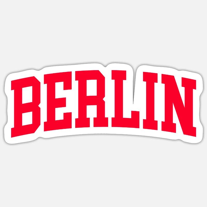 Berlin - Sticker size S (10 x 10 cm) - white matte