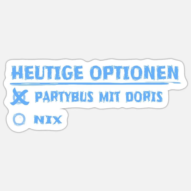 doris - Sticker Größe S (10 x 10 cm) - Mattweiß