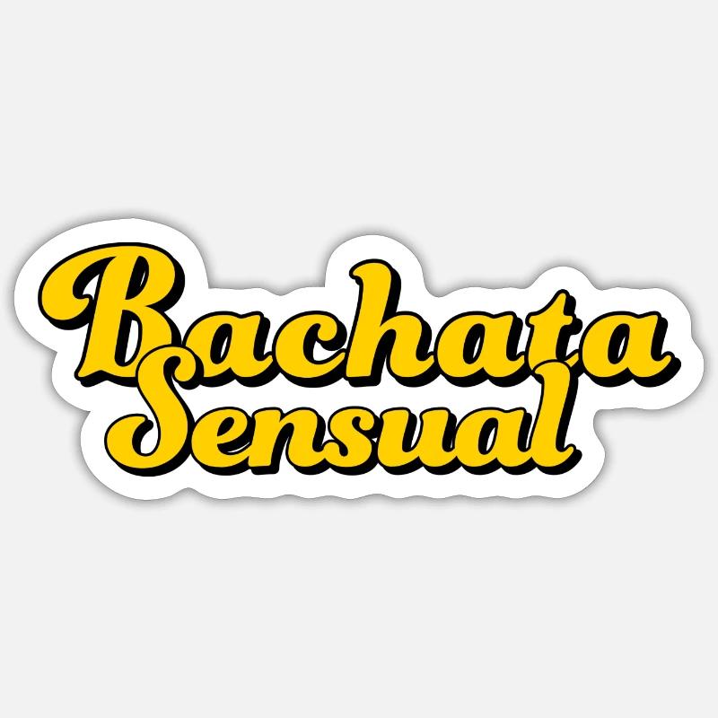 Bachata Sensual - Sticker size S (10 x 10 cm) - white matte