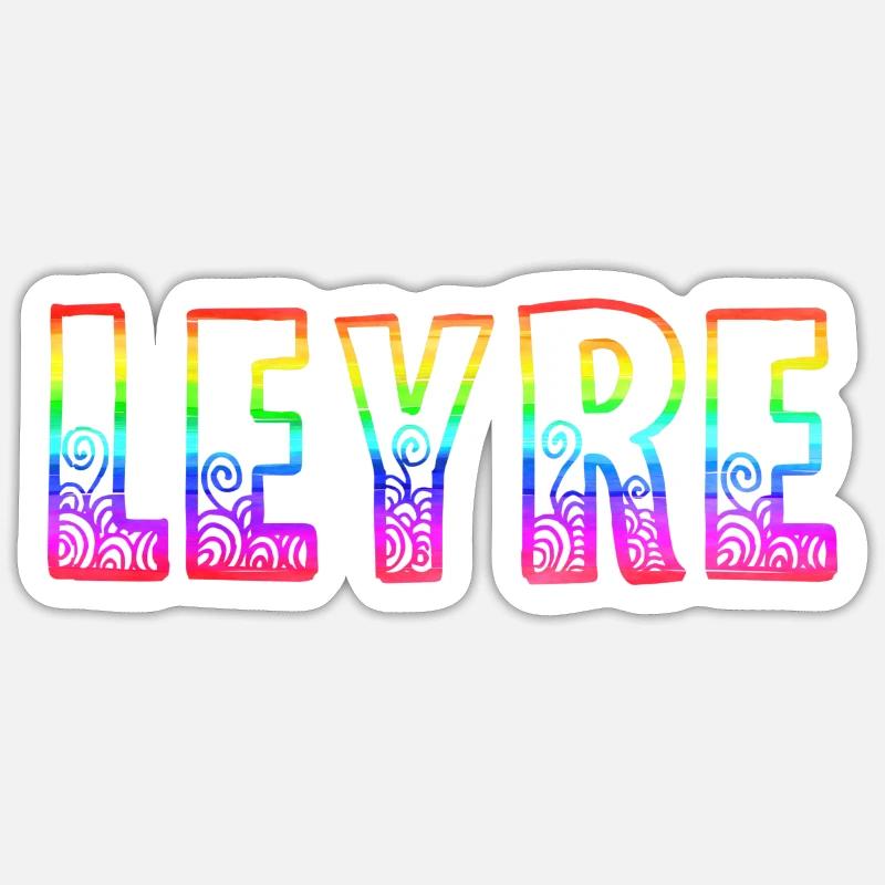 leyre rs regenbogen Sticker Größe S (10 x 10 cm)
