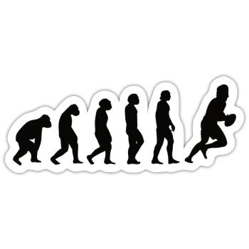 Rugby Team Rugby Coach Gift Rugby Player - Sticker size S (10 x 10 cm) - white matte - Front