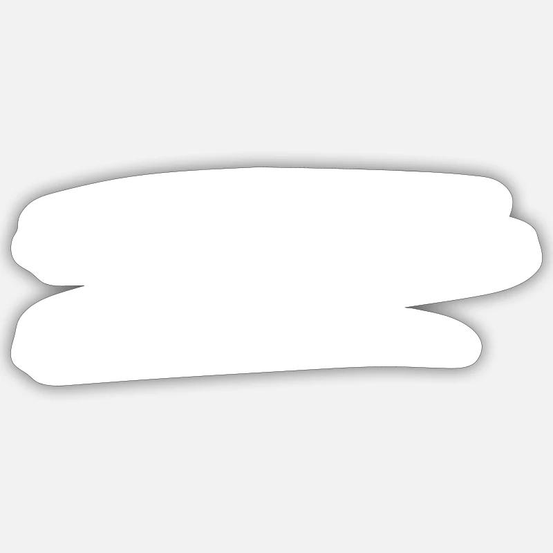 Tirets Lignes de tirets Ligne - Sticker taille S (10 x 10 cm) - blanc mat