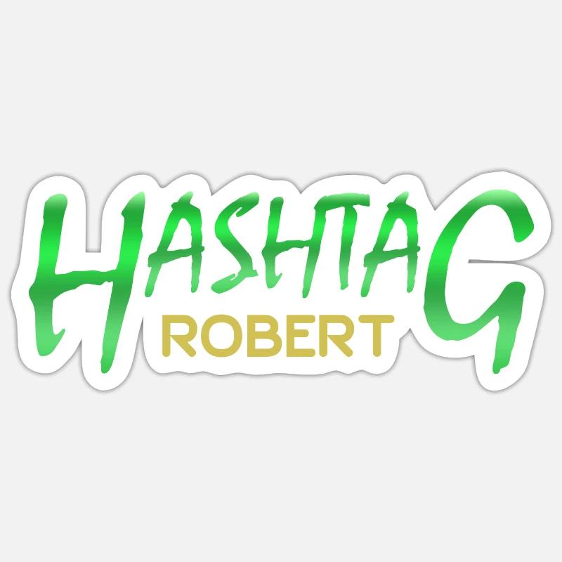 Robert - Sticker Größe S (10 x 10 cm) - Mattweiß