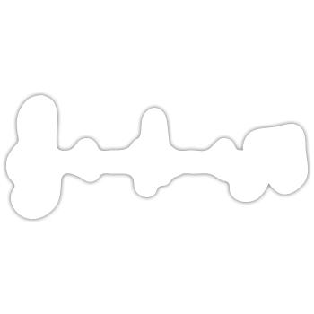 Musique clef groupe musicien monde sonore - Sticker taille S (10 x 10 cm) - blanc mat - Devant
