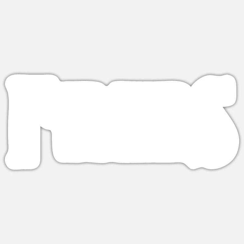 Frise - Sticker taille S (10 x 10 cm) - blanc mat