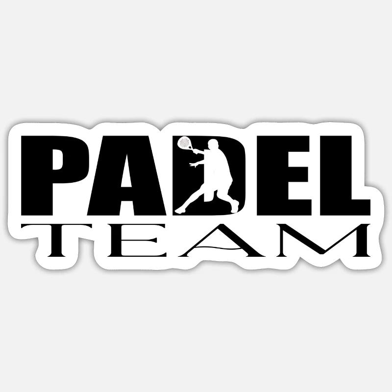 Padel Mannschaft Sticker Größe S (10 x 10 cm)