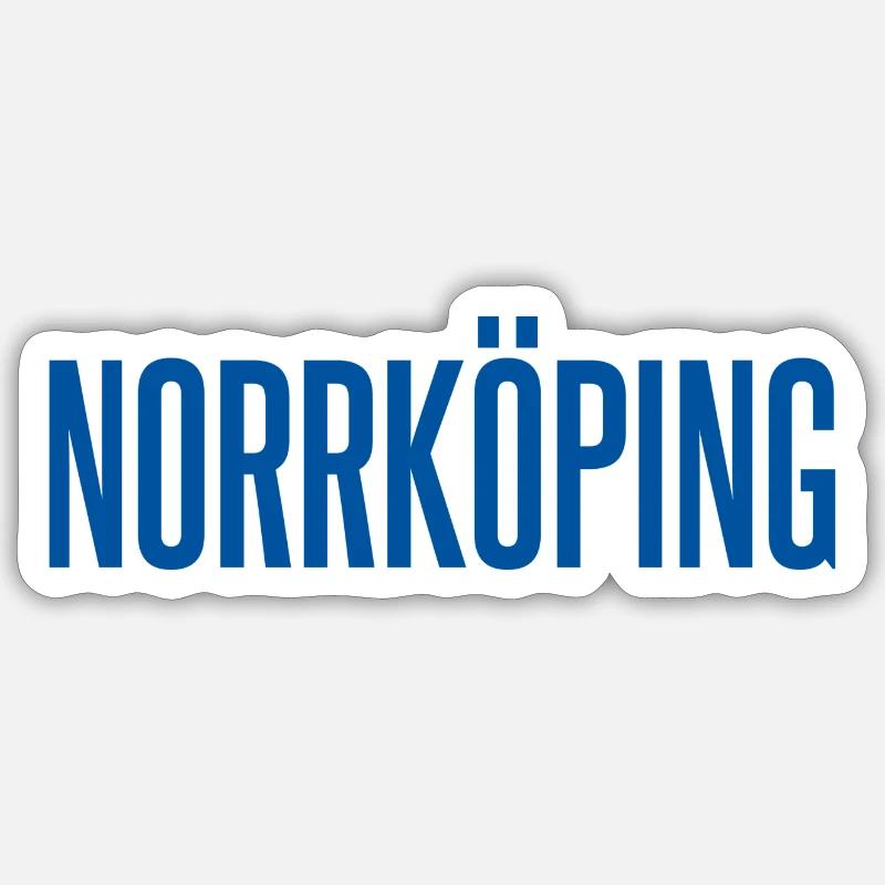 Norrköping - Sticker Größe S (10 x 10 cm) - Mattweiß