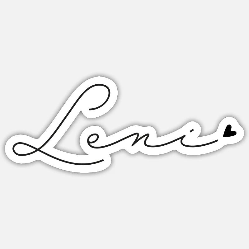 Name Leni Sticker Größe S (10 x 10 cm)