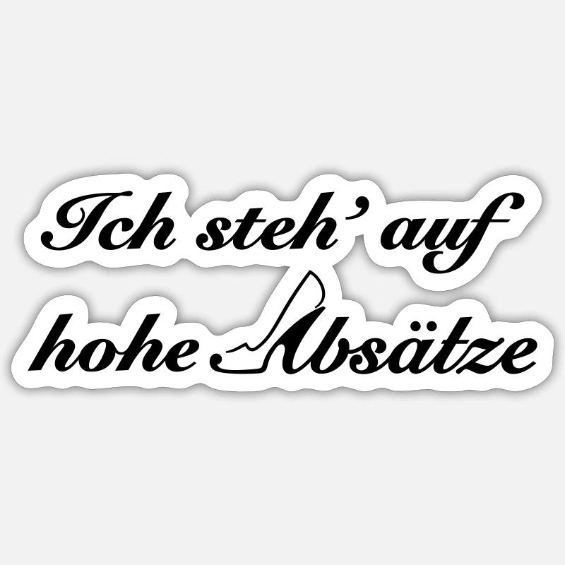 hohe Absätze Sticker Größe S (10 x 10 cm)