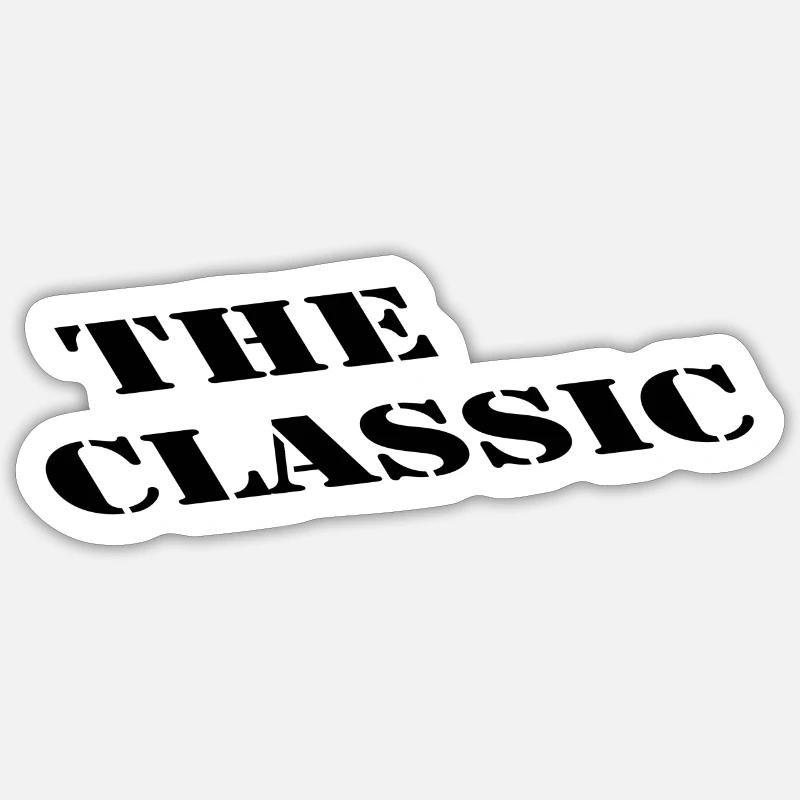 Le classique - Sticker taille S (10 x 10 cm) - blanc mat