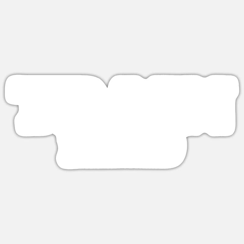 Entraînez-vous dur - Sticker taille S (10 x 10 cm) - blanc mat