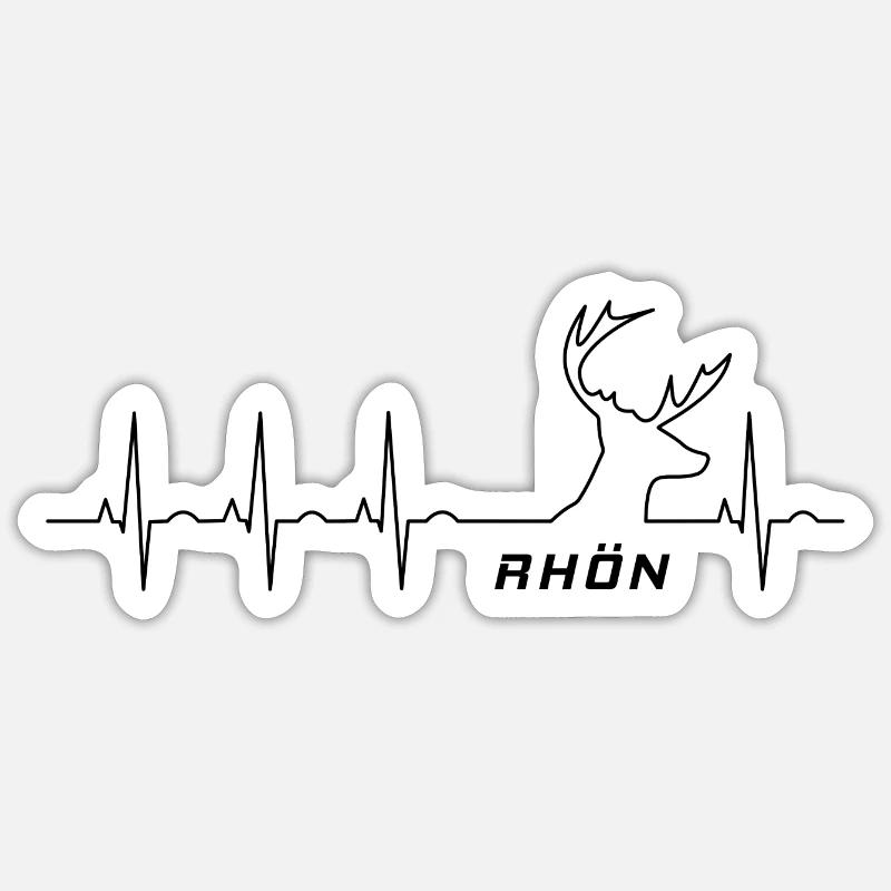 Rhön - Sticker taille S (10 x 10 cm) - blanc mat
