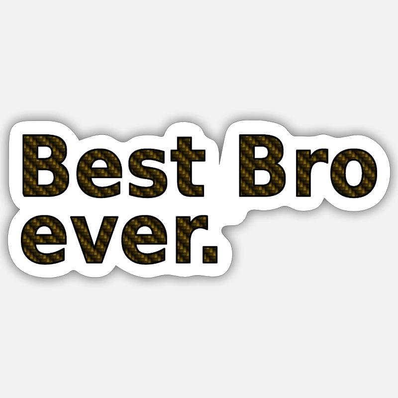 BestBroGold - Sticker Größe S (10 x 10 cm) - Mattweiß
