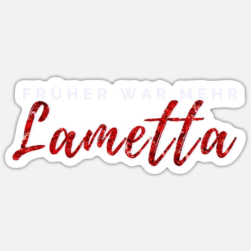 Weihnachtspullover - Früher war mehr Lametta Sticker Größe S (10 x 10 cm)