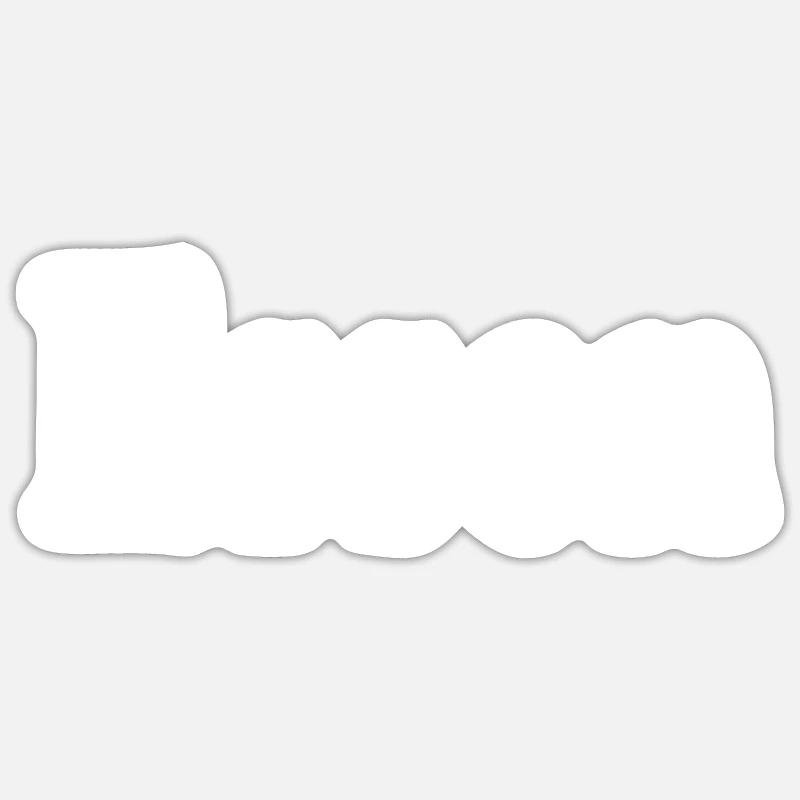 essen - Sticker Größe S (10 x 10 cm) - Mattweiß