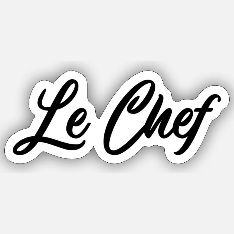 Le Chef Sticker taille S (10 x 10 cm)