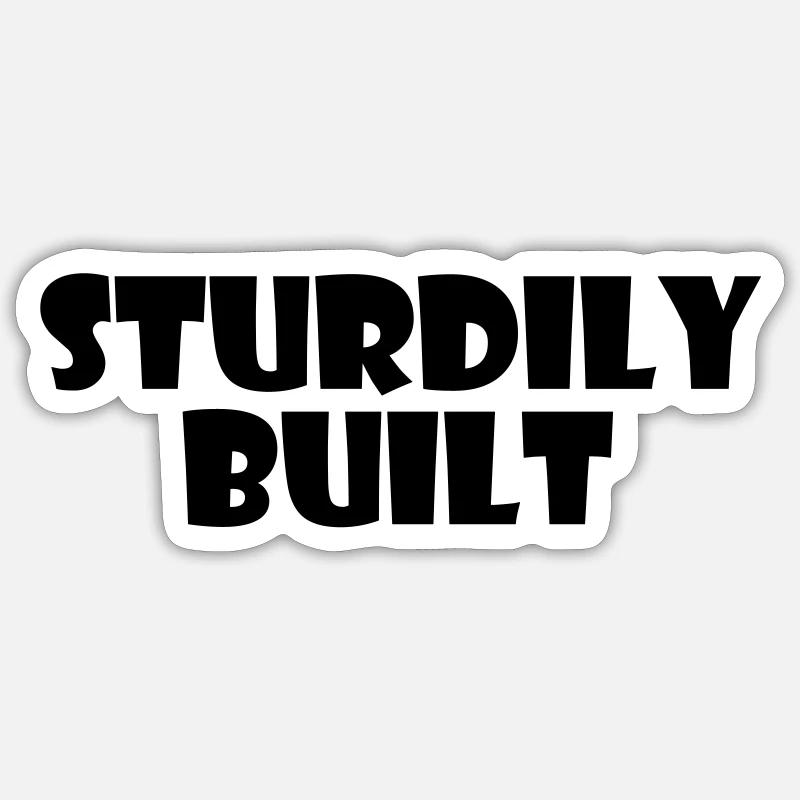 Staemmig construit - lettrage Sticker taille S (10 x 10 cm)