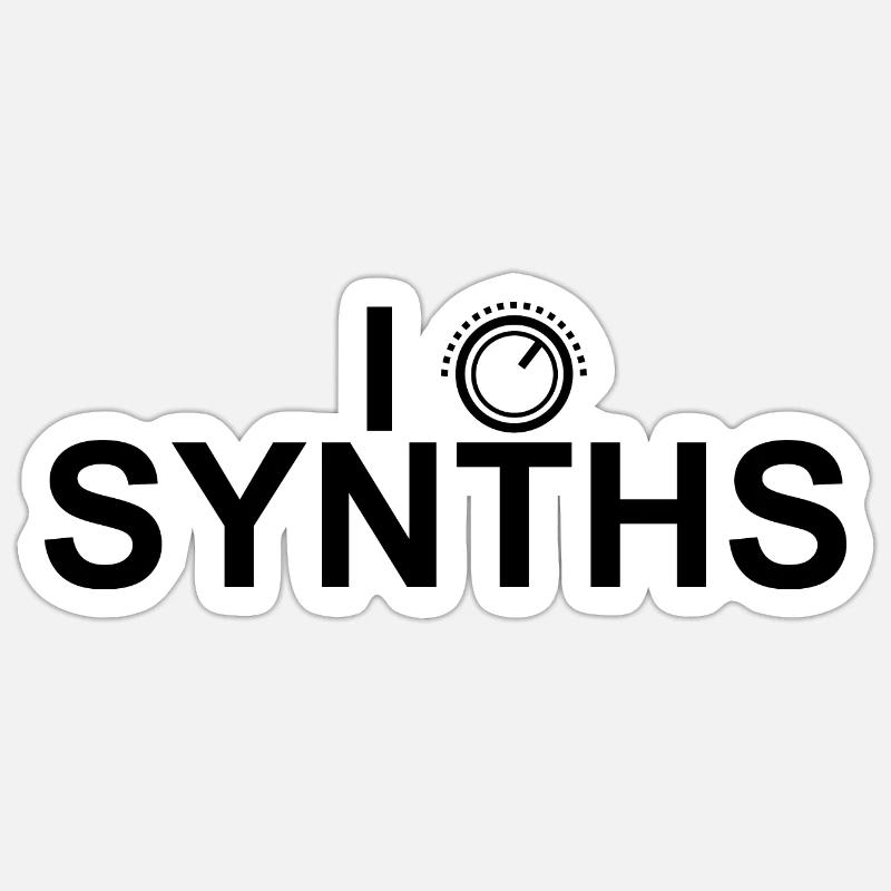 I Like Synths Sticker Größe S (10 x 10 cm)