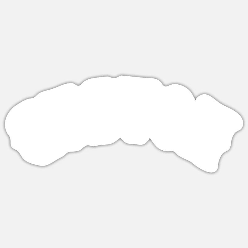 Coutume - Sticker taille S (10 x 10 cm) - blanc mat