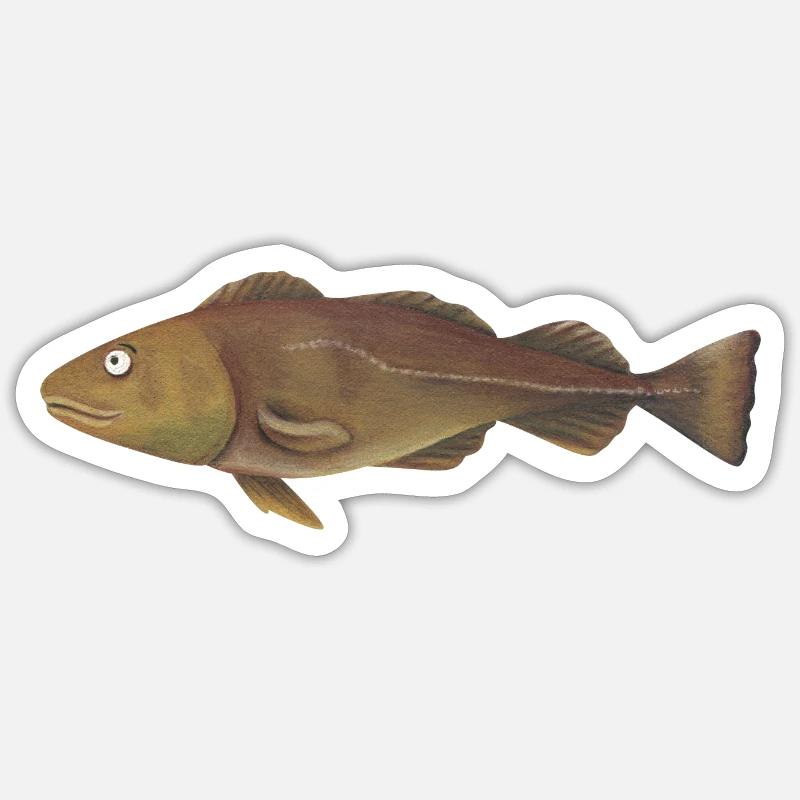 Morue Sticker taille S (10 x 10 cm)