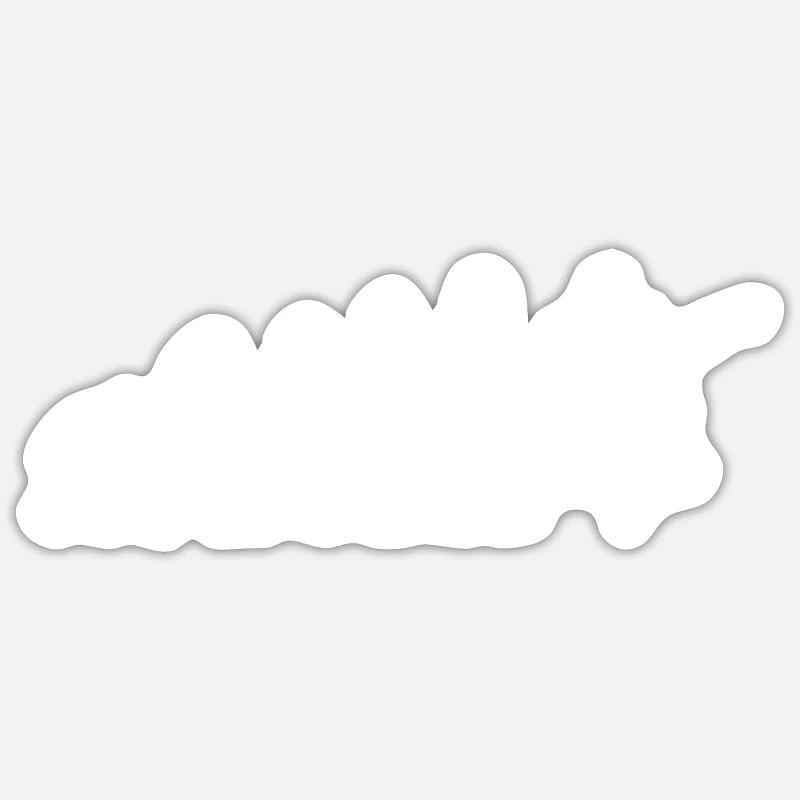 Sport Evolution Badminton - Sticker size S (10 x 10 cm) - white matte