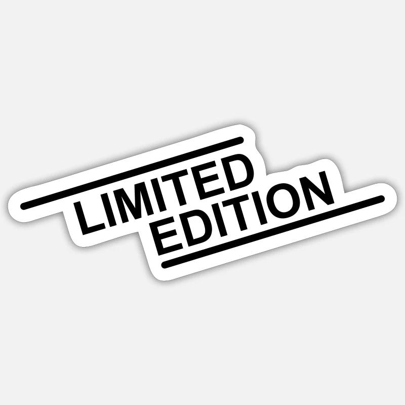 Lettrage en édition limitée - Sticker taille S (10 x 10 cm) - blanc mat