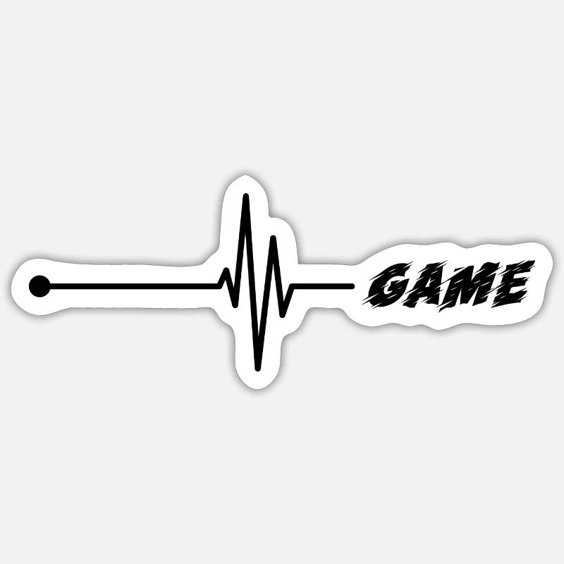 Game Gaming PC Sticker Größe S (10 x 10 cm)