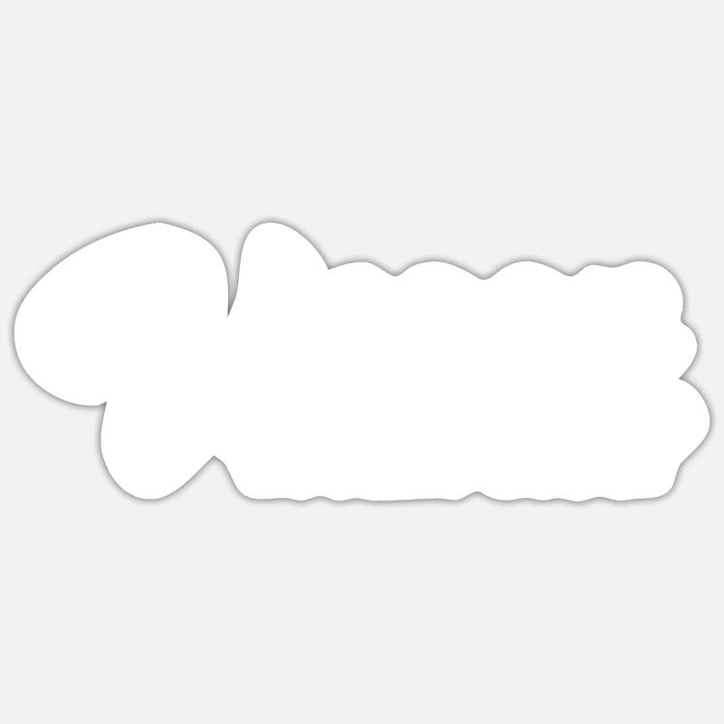 Végétalien Veggie - Sticker taille S (10 x 10 cm) - blanc mat