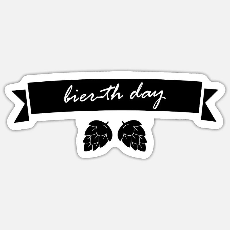 Bier Wein Whiskey Schnaps Alkohol - Sticker Größe S (10 x 10 cm) - Mattweiß
