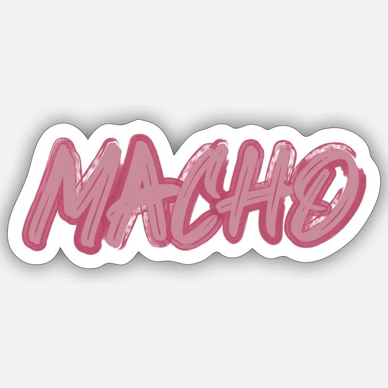 Macho Sticker Größe S (10 x 10 cm)